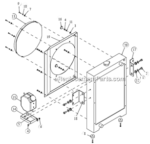 Page P Diagram and Parts List for MK-4030HY  MK Diamond Concrete Saw